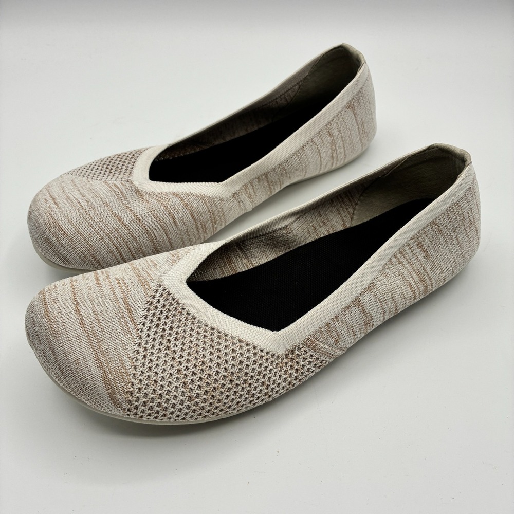 Xero Shoes Phoenix Knit Ballet Flats Womens 9.5 EU 40 Tan Barefoot Minimalist